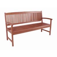 Gartenbank Eukalyptusholz 3-Sitzer Stockholm - Braun, Basics, Holz (59/90/157cm) - Gardenson