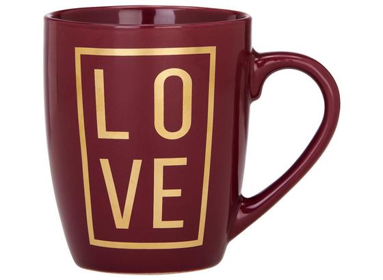 Hrnek Na Kávu Love - barvy zlata/bobulová, Moderní, keramika (8,5/10,5cm) - Mömax modern living Hrnek Na Kávu Love - barvy zlata/bobulová, Moderní, keramika (8,5/10,5cm) - Mömax modern living