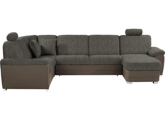Wohnlandschaft in U-Form Sava 212x329x153 cm - Silberfarben/Braun, MODERN, Karton/Holz (212/329/153cm) Wohnlandschaft in U-Form Sava 212x329x153 cm - Silberfarben/Braun, MODERN, Karton/Holz (212/329/153cm)
