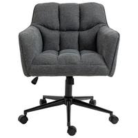 Drehstuhl Anton - Schwarz/Grau, MODERN, Kunststoff/Textil (64/90/62cm) - MID.YOU