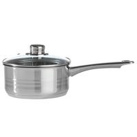 Kastról Paula, 1,3l - číra/farba ušľachtilej ocele, Konventionell, kov/sklo (16/7,5cm) - Mömax