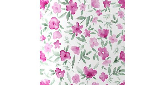 Satin Bettwäsche 140x200 Cm Iris Rosa/weiß - Rosa/Weiß, ROMANTIK / LANDHAUS, Textil (140/200cm) - James Wood