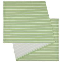 Ubrus Steffi, 45/150cm - bílá/zelená, Konvenční, textil (45/150cm) - Mary's