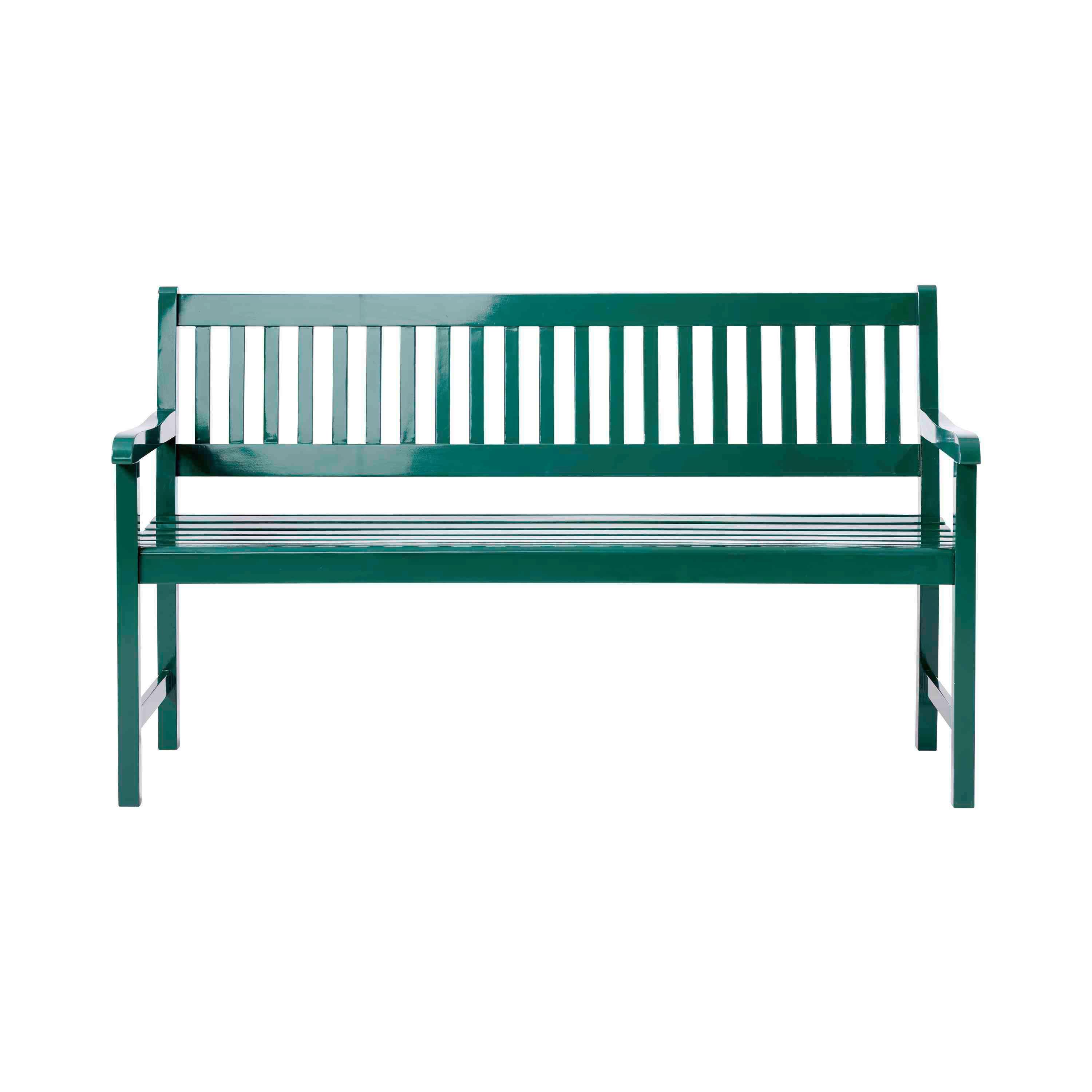 Gartenbank Mahagoniholz 3-Sitzer Brighton - Dunkelgrün/Grün, Natur, Holz (150/89/59cm) - Gardenson