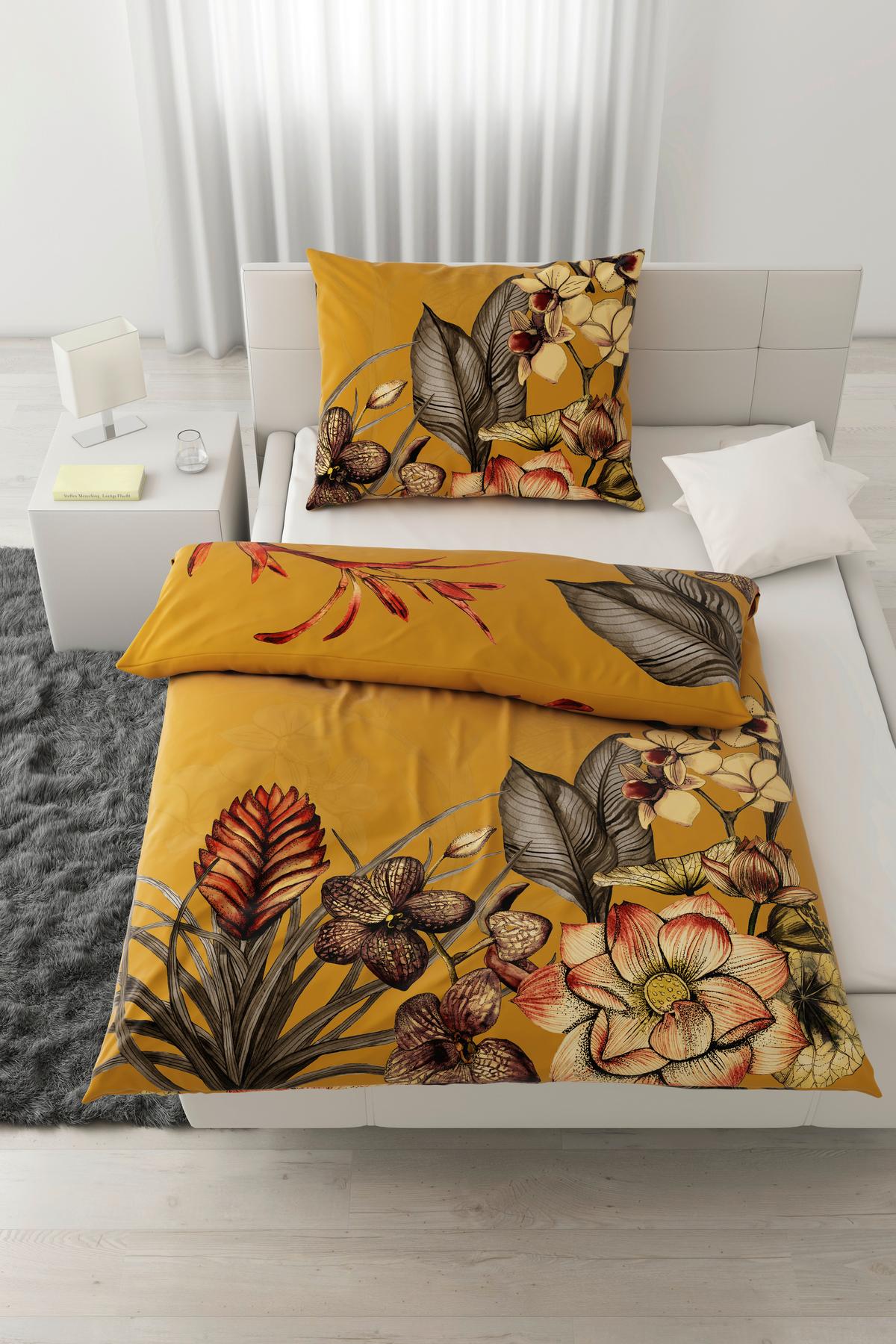 POVLEČENÍ CARTAXO, 70x90/140x200cm - žlutá, Lifestyle, textil (140/200cm) - Modern Living