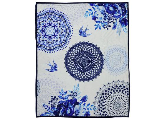 Kuscheldecke Grande - Blau/Weiß, Textil (130/160cm) Kuscheldecke Grande - Blau/Weiß, Textil (130/160cm)