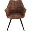 Stuhl Marbella Braun - Schwarz/Braun, MODERN, Textil/Metall (57,5/85/62cm) - Ombra Stuhl Marbella Braun - Schwarz/Braun, MODERN, Textil/Metall (57,5/85/62cm) - Ombra