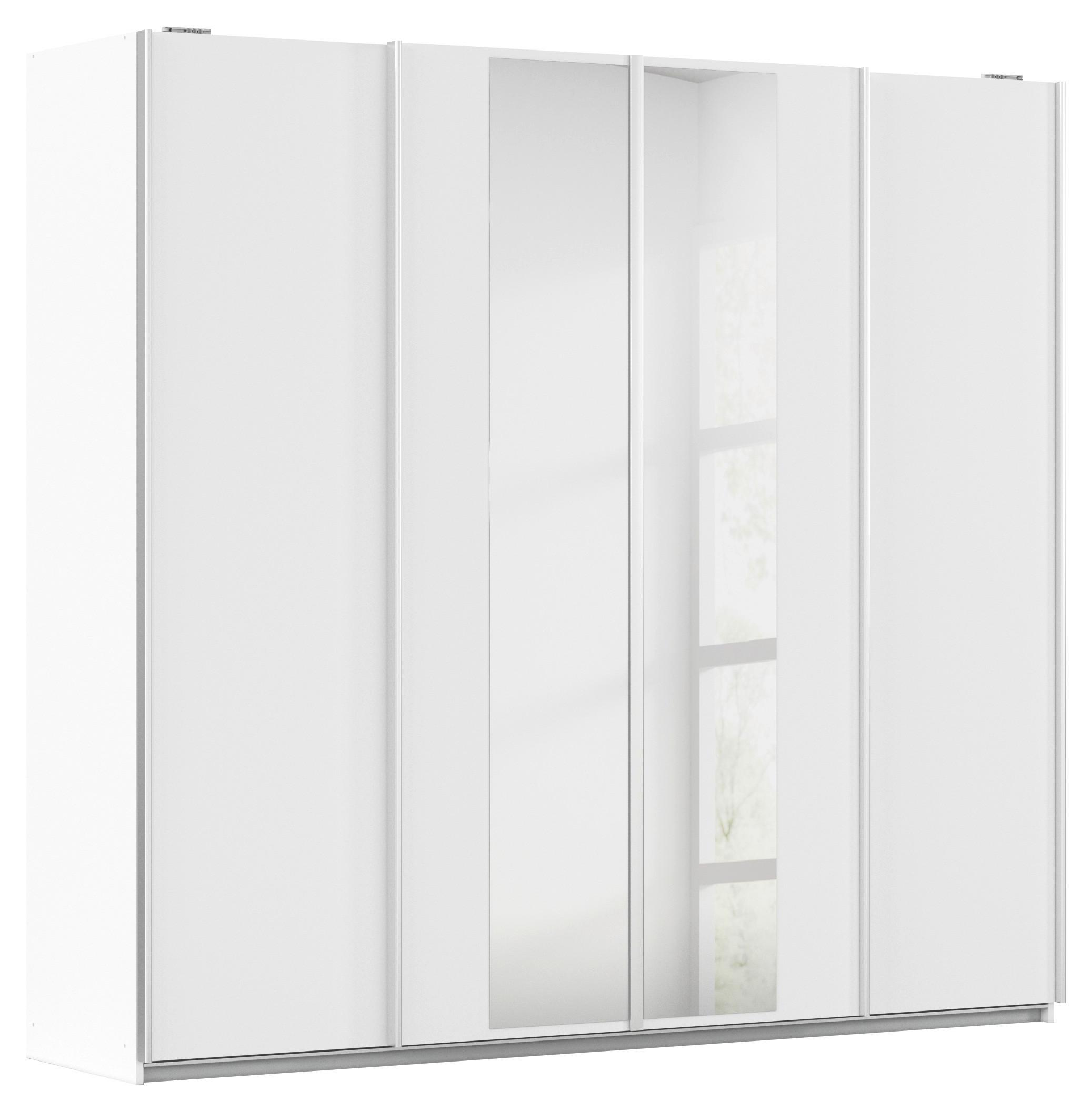 Schwebetürenschrank Altera Weiß B: 226 cm - Klar/Weiß, MODERN, Holzwerkstoff (226/211/62cm) - Rauch Möbel