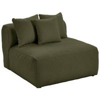 Modul Sofa Bloom 2er Sofa B: 100 Cm Olivgrün - Olivgrün, Trend, Textil (100/70/122cm) - Livetastic