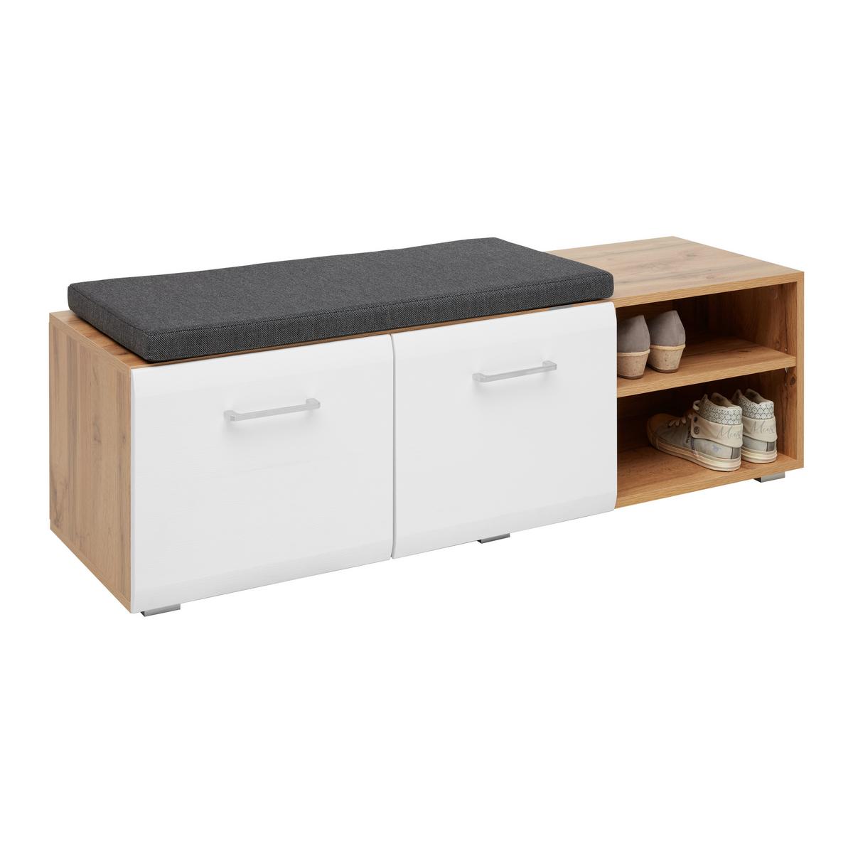 ŠATNÍ LAVICE FUNNY - Konvenční, kompozitní dřevo (126/42/40cm) - Mömax