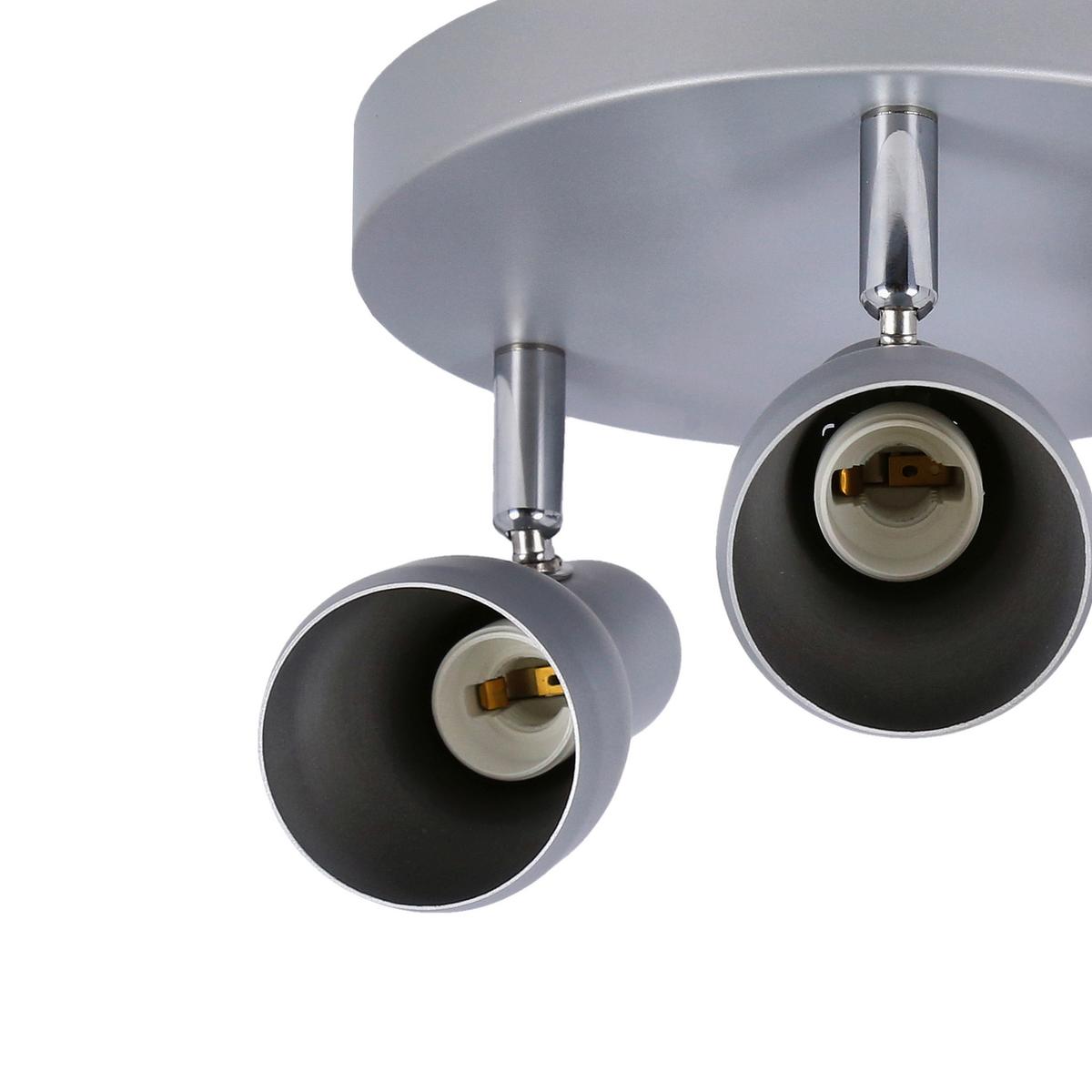 Deckenleuchte 98-44242 Picardo - Silberfarben/Grau, Trend, Metall (29/29/12cm)