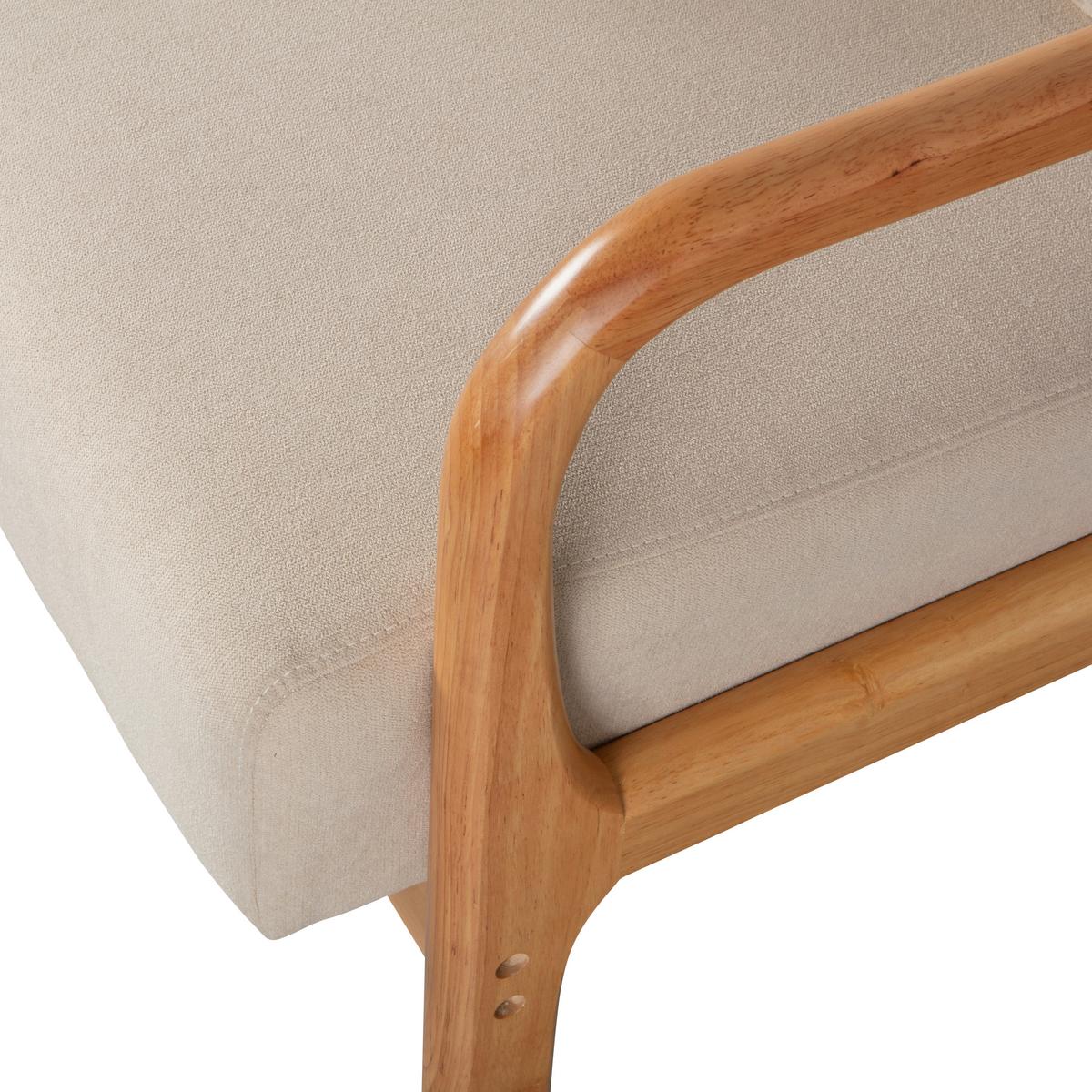 Sessel Mark Naturfarben B: 67cm - Naturfarben, Design, Holz/Textil (67/75/82cm) - Livetastic