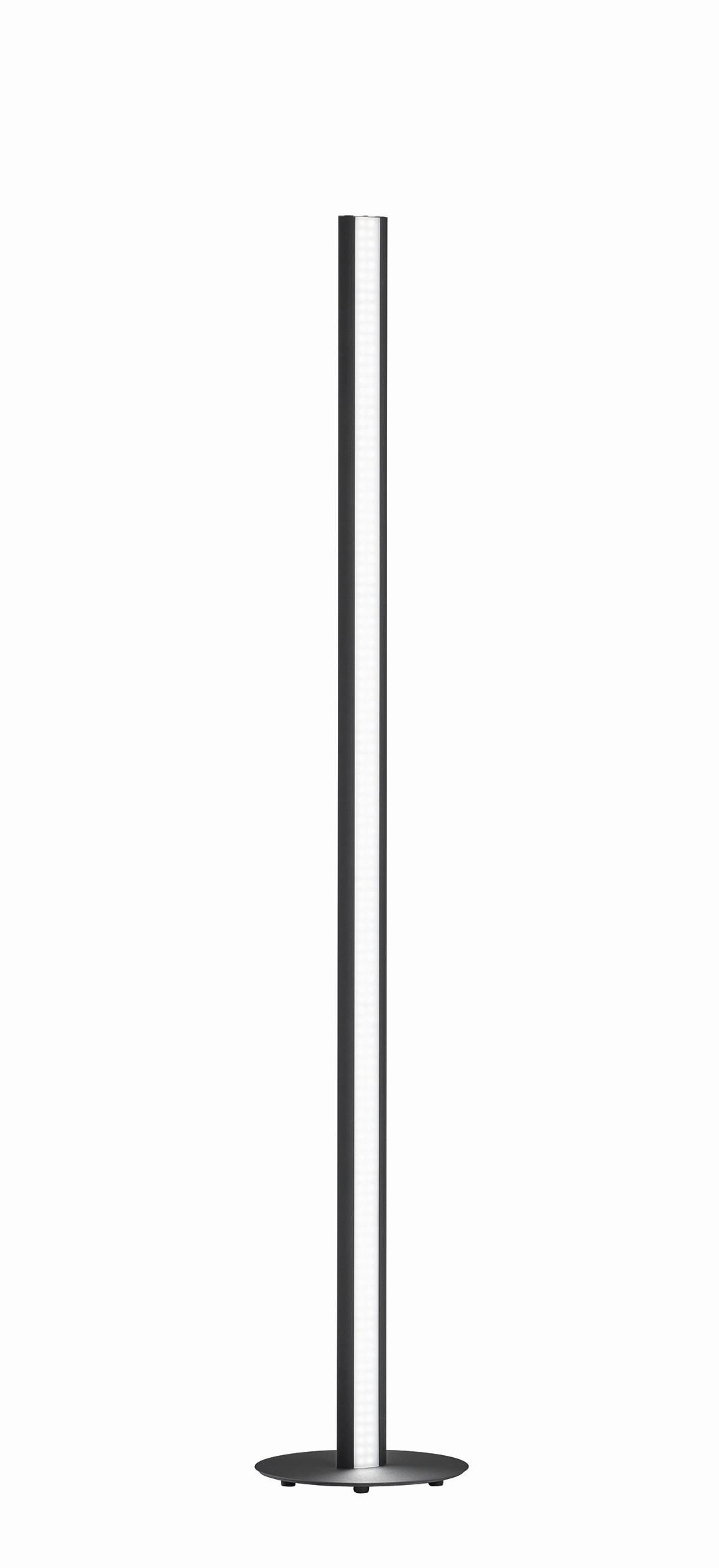 LED-Stehleuchte 40296 Beat Tw - Schwarz/Nickelfarben, Design, Metall (10/140cm) - Fischer & Honsel