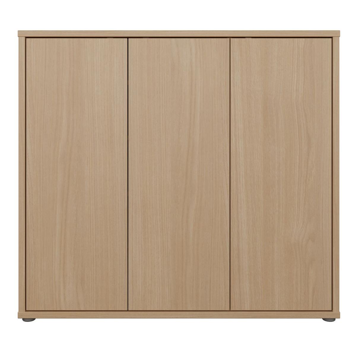 Botník 3 dekor dub Elegancia - šedá/barvy dubu, Moderní, kompozitní dřevo/plast (109,2/99,1/34,9cm)