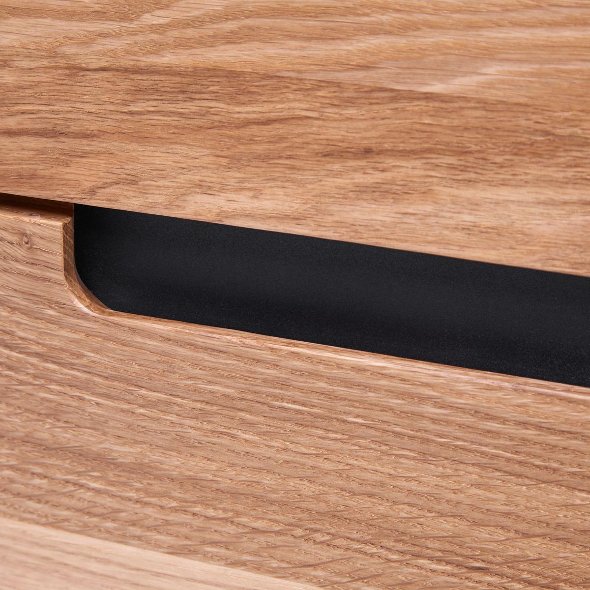 vysoká skříň Avanto AVANTO -EXKLUSIV- - černá, Natur, kov/dřevo (43/160/35cm) - ecoTree