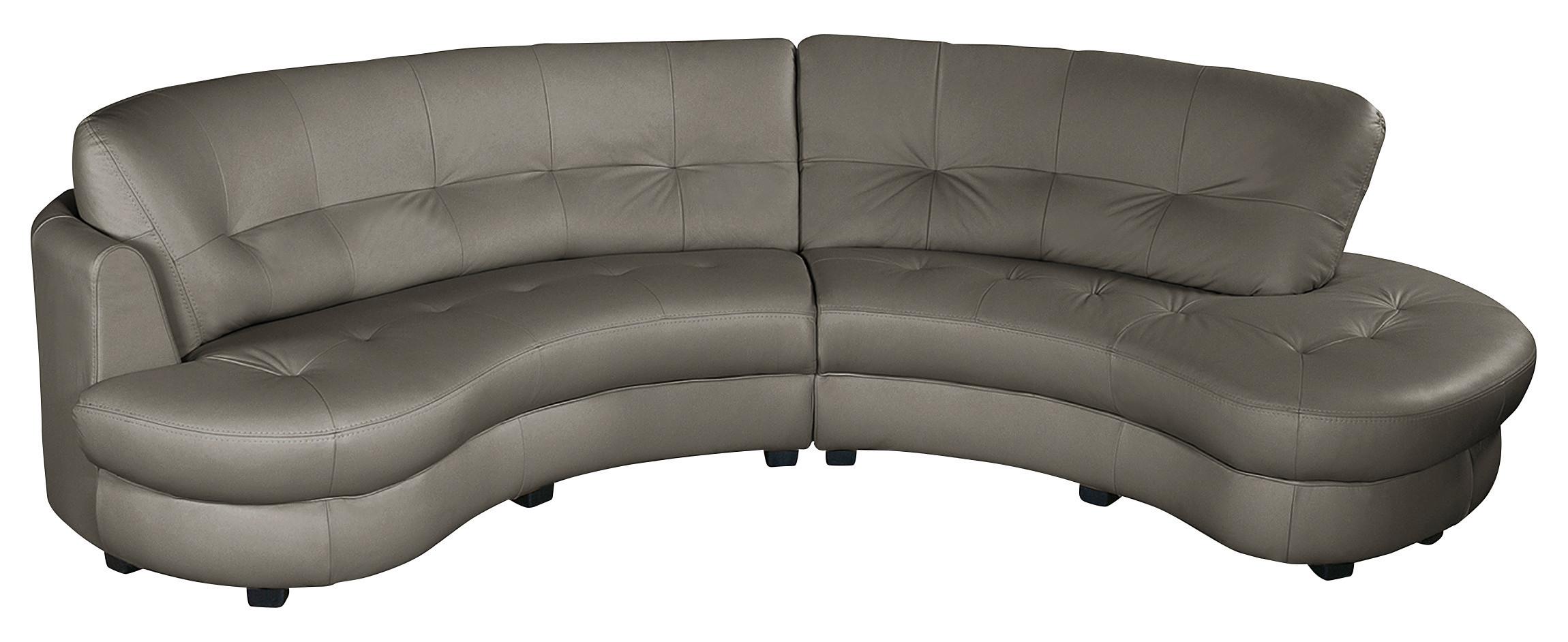 Ecksofa Bretania Schlammfarben, S: 300x113 Cm - Schlammfarben/Schwarz, Design, Leder/Textil (300/113cm) - Livetastic