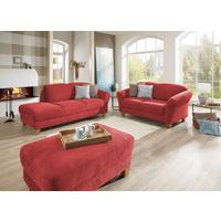 Hocker Gotland rot, 101x45x66 cm - Rot/Naturfarben, KONVENTIONELL, Textil (101/45/66cm) - Sit & More