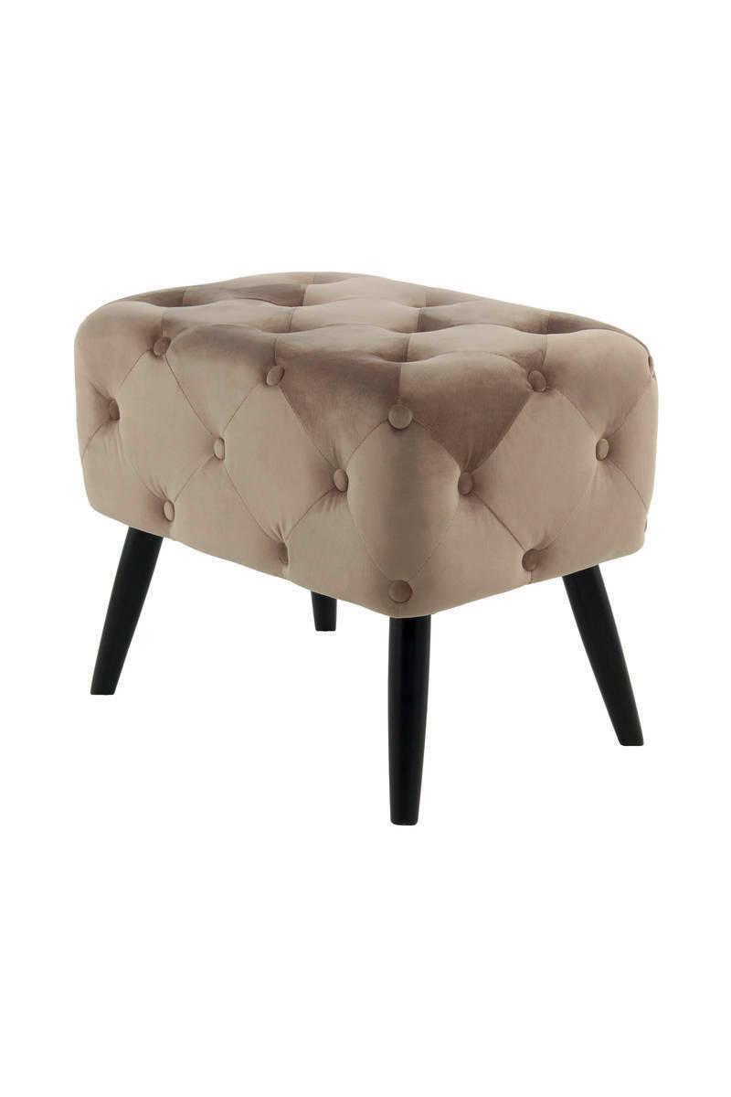 Taburetka MIA - čierna/sivohnedá, Basics, drevo/kompozitné drevo (40/48/60cm)