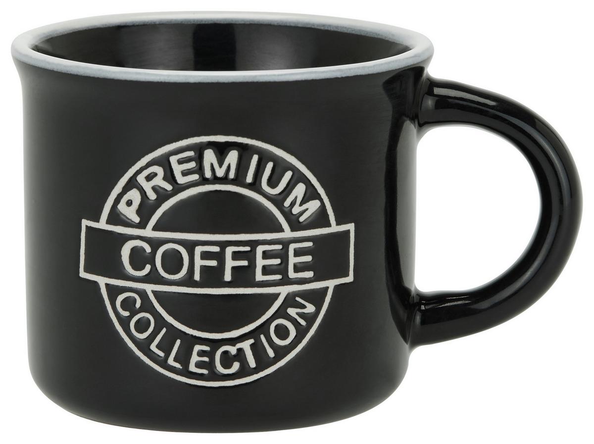 Espresso Csésze Rasmus - sárga/fekete, Modern, kerámia (0,1l) - Luca Bessoni