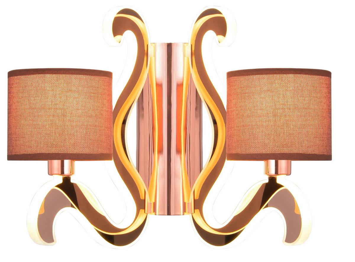 Wandleuchte 22-33529 Ambrosia - Goldfarben/Schwarz, KONVENTIONELL, Metall (20/35/30cm)