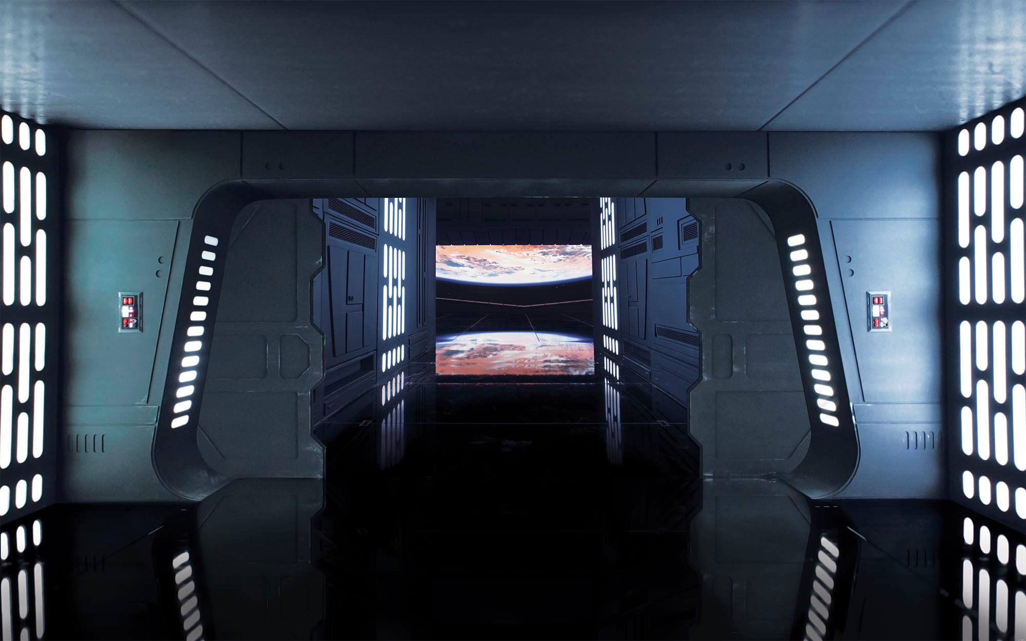 Vliestapete Star Wars Death Star Floor - Multicolor, Basics (400/250cm) - Komar