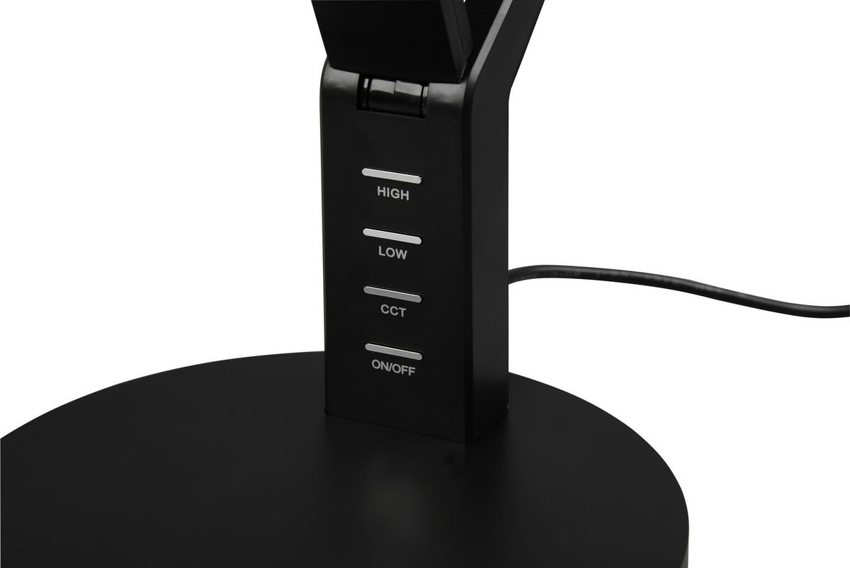 Led-schreibtischlampe Dimmbar Schwarz Flexarm, Farbwechsler - Schwarz, Basics, Kunststoff (40,4/17,1/30,5cm) - Trio Leuchten