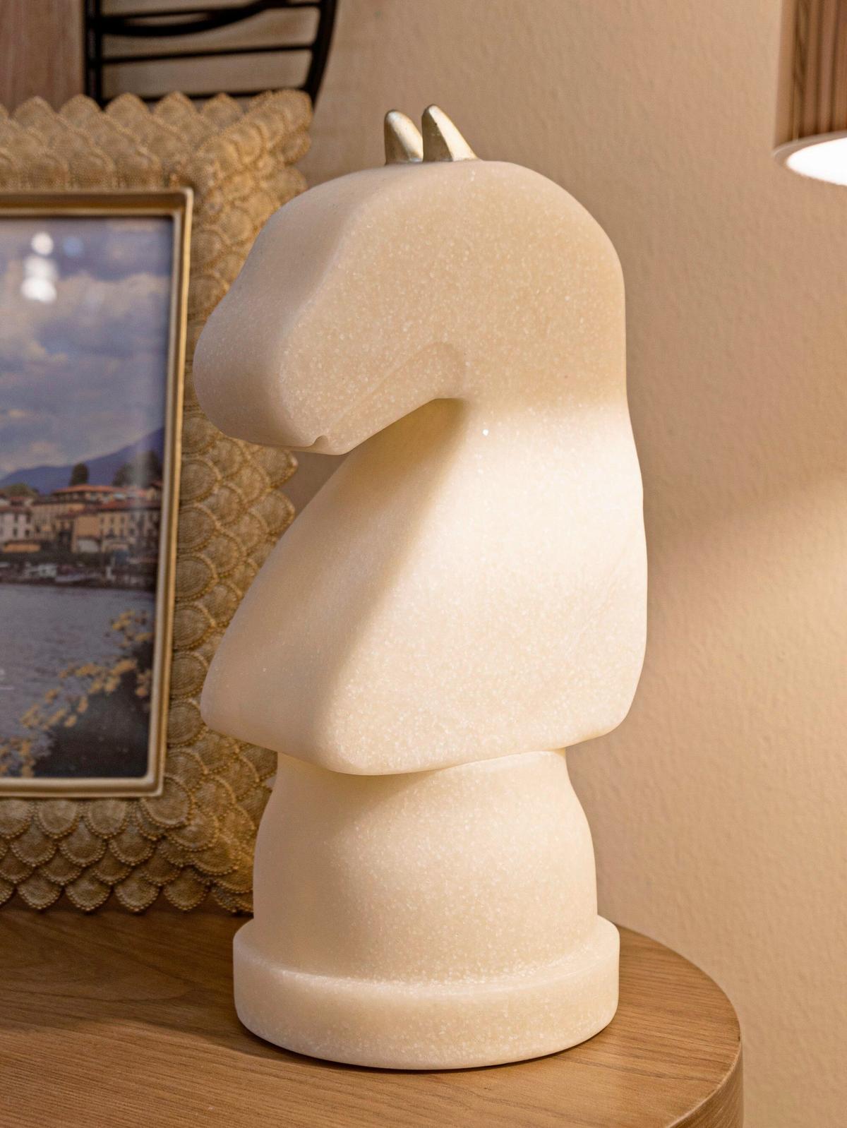 Skulptur Kunststoff, Weiß/gold - Basics, Kunststoff (14/31/13cm)