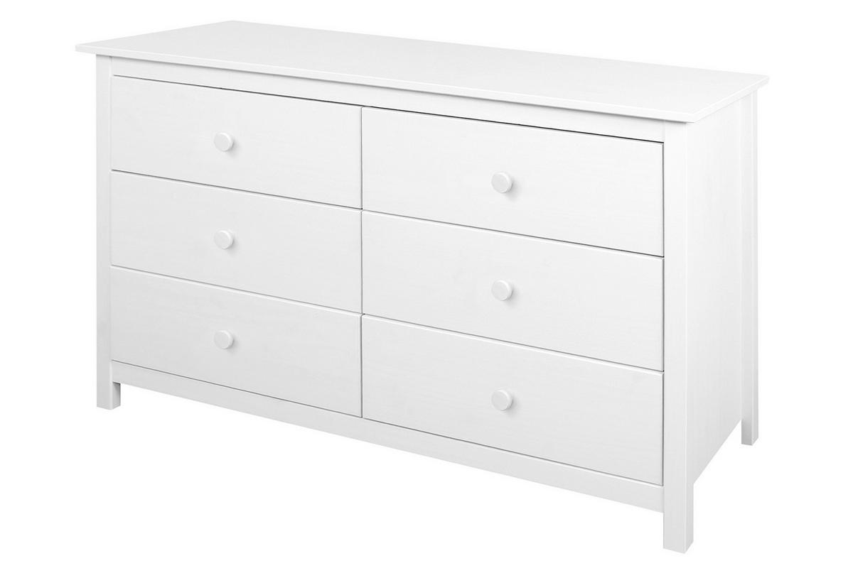 Kommode Weiß B: 130cm - Weiß, Natur, Holz (130/80/45cm) - Livetastic