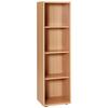 Aktenregal Serie 4000 B:39,3cm Buche Deko - Buchefarben/Schwarz, Basics, Holzwerkstoff (39,3/152,8/39,5cm) - MID.YOU