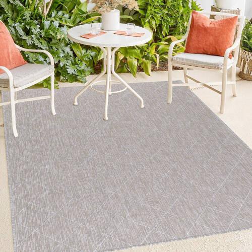 Outdoorteppich Zagora - Beige/Grau, Basics, Textil (80/150cm) - Novel