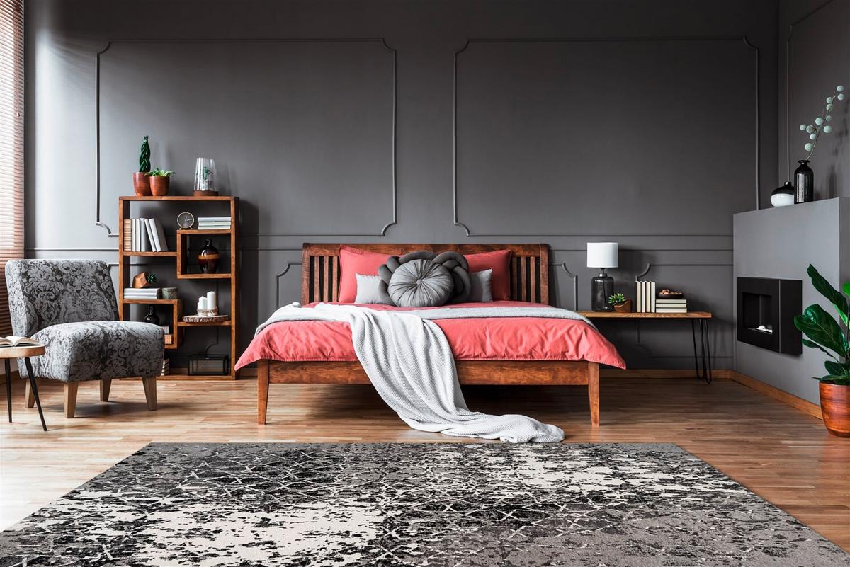 FLACHWEBETEPPICH Grau/Bunt, ca. 200x290 cm - Grau, KONVENTIONELL, Textil (200/290cm) - Kayoom