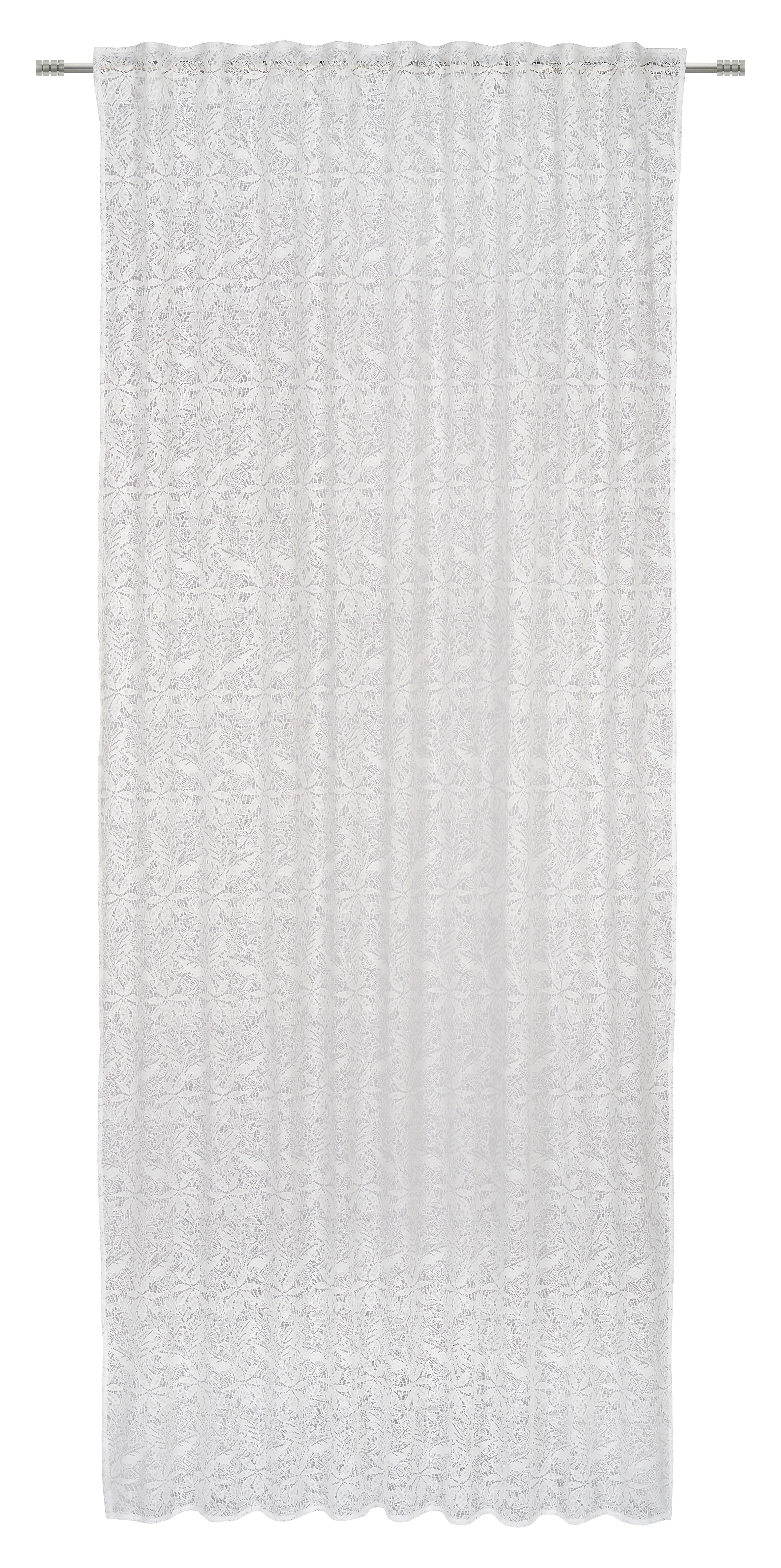 HOTOVÝ ZÁVĚS DALIA - bílá, Romantický / Rustikální, textil (140/245cm) - Modern Living