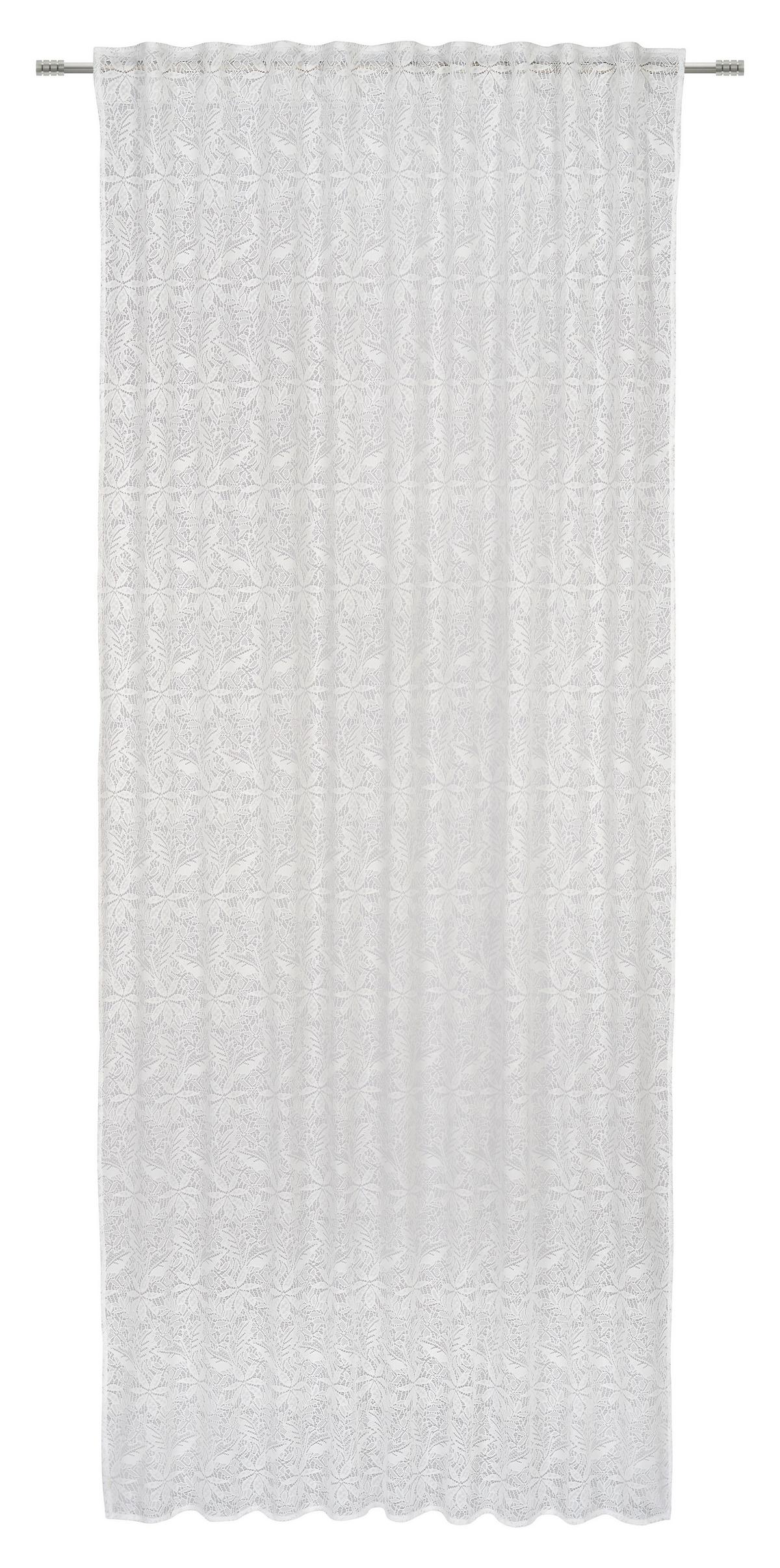HOTOVÝ ZÁVĚS DALIA - bílá, Romantický / Rustikální, textil (140/245cm) - Modern Living