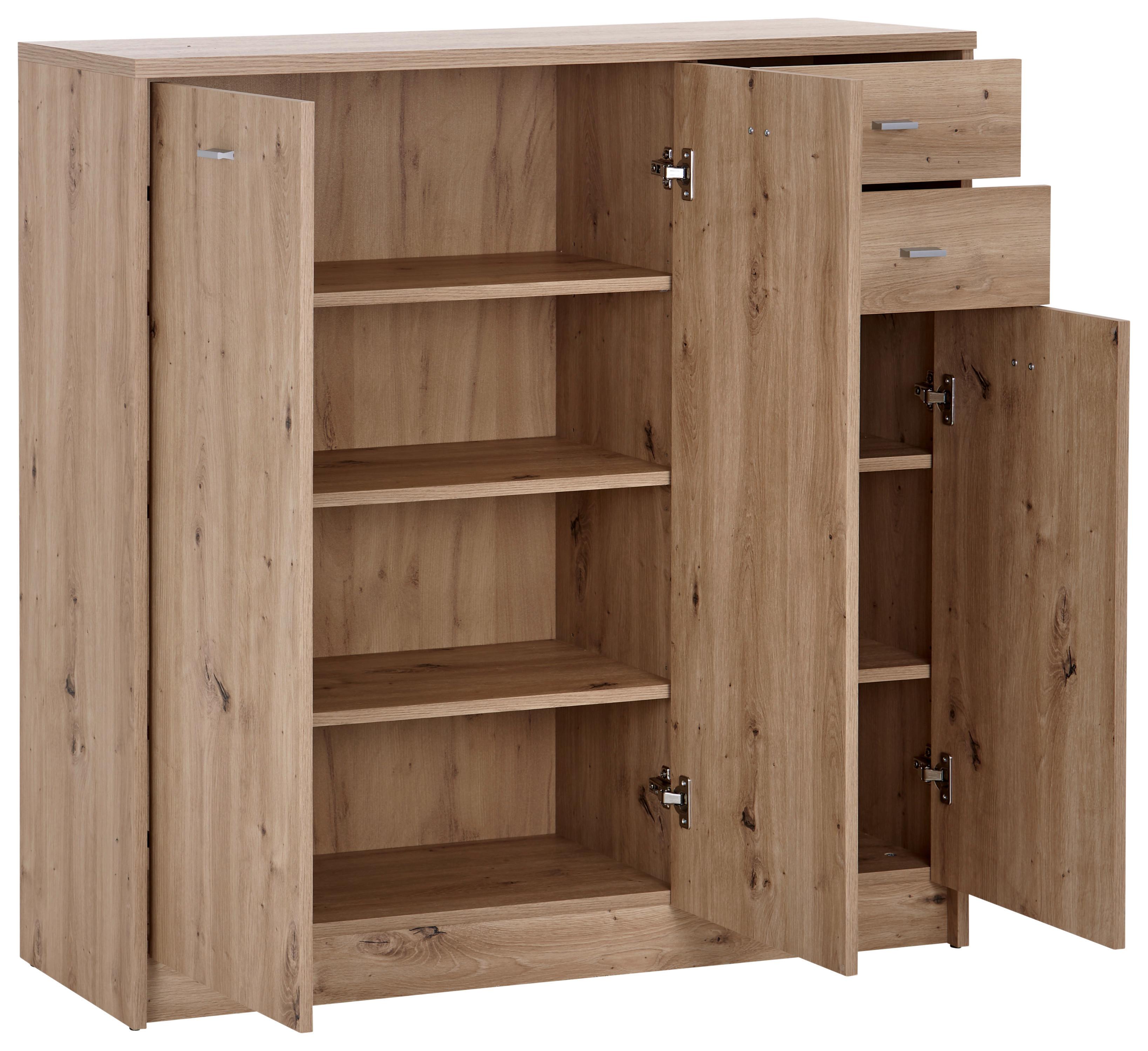 Kommode 109,1cm 4-You New, Eiche Artisan Dekor - Eiche Artisan, MODERN, Holzwerkstoff (109,1/111,4/34,6cm)