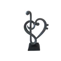 Skulptur Amadeus - Schwarz/Grau, KONVENTIONELL, Kunststoff (16/7/25,5cm) - Luca Bessoni