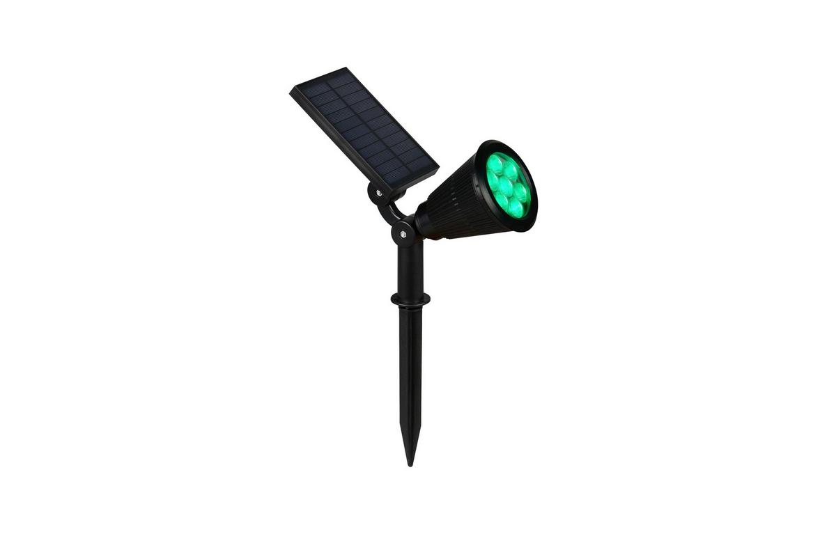 Solarleuchte Festival Schwarz L: 9 cm - Schwarz, KONVENTIONELL, Kunststoff (9/36/24cm)