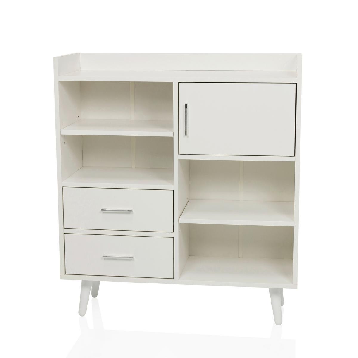 Kommode Myrdal Weiß B: 80 Cm - Weiß, MODERN, Holzwerkstoff (80/90/30cm) - MID.YOU