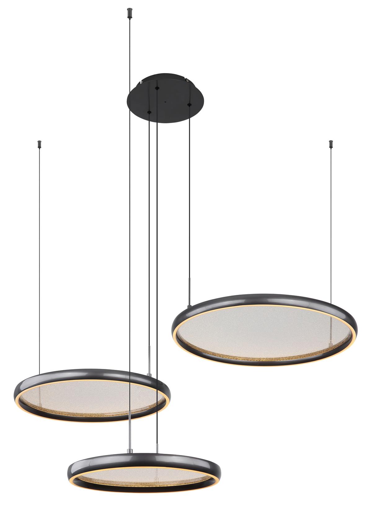Led Függőlámpa 67186-60 Briggs - fekete/fehér, Design, műanyag/fém (103/83/150cm) - Globo