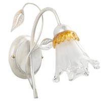 Wandleuchte 4998/ap - Weiß, KONVENTIONELL, Glas/Metall (18/23/25cm)