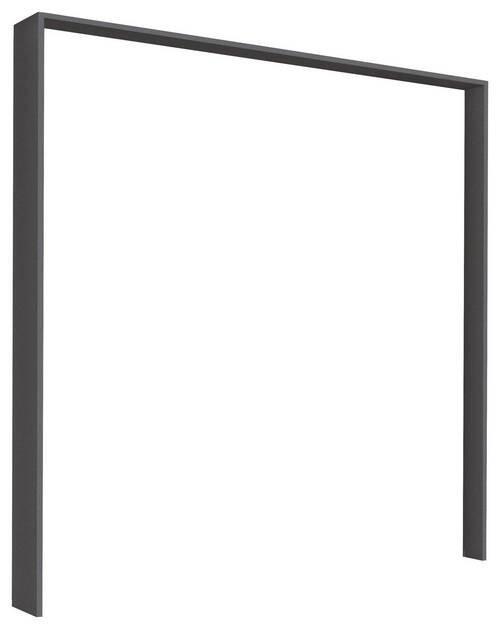 Passepartout-Rahmen Miami Grau Metallic für B: 203 cm - Grau, MODERN, Holzwerkstoff (211/214/64cm) - Luca Bessoni