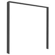 Passepartout-Rahmen Miami Grau Metallic für B: 203 cm - Grau, MODERN, Holzwerkstoff (211/214/64cm) - Luca Bessoni