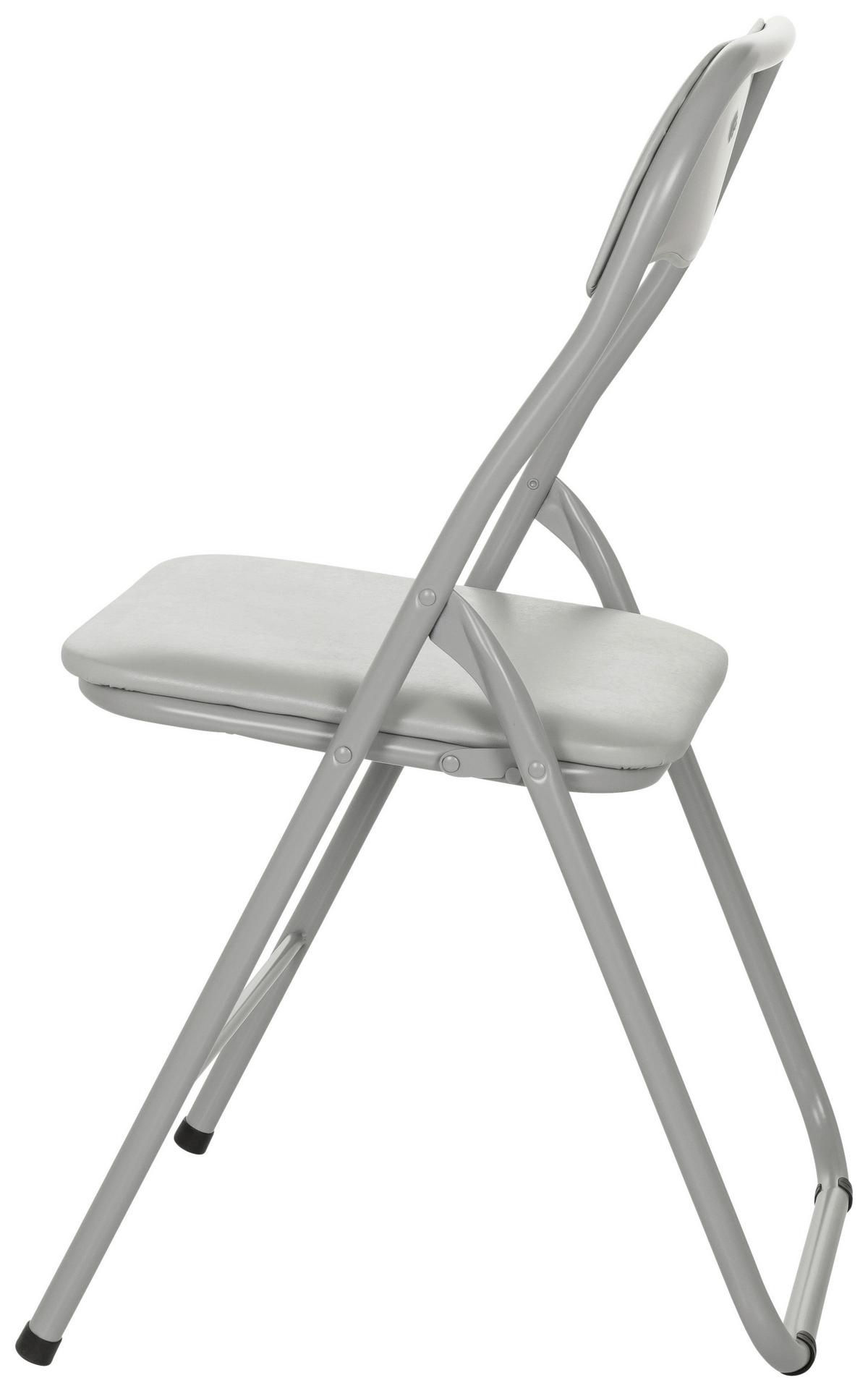 Klappstuhl Tudela Basic Grau B: 44 Cm - Grau, MODERN, Metall (44/81/48cm) - MID.YOU