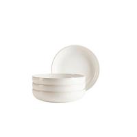 Schüsselset Unico Weiß 4-Teilig - Weiß, Basics, Keramik - Mäser
