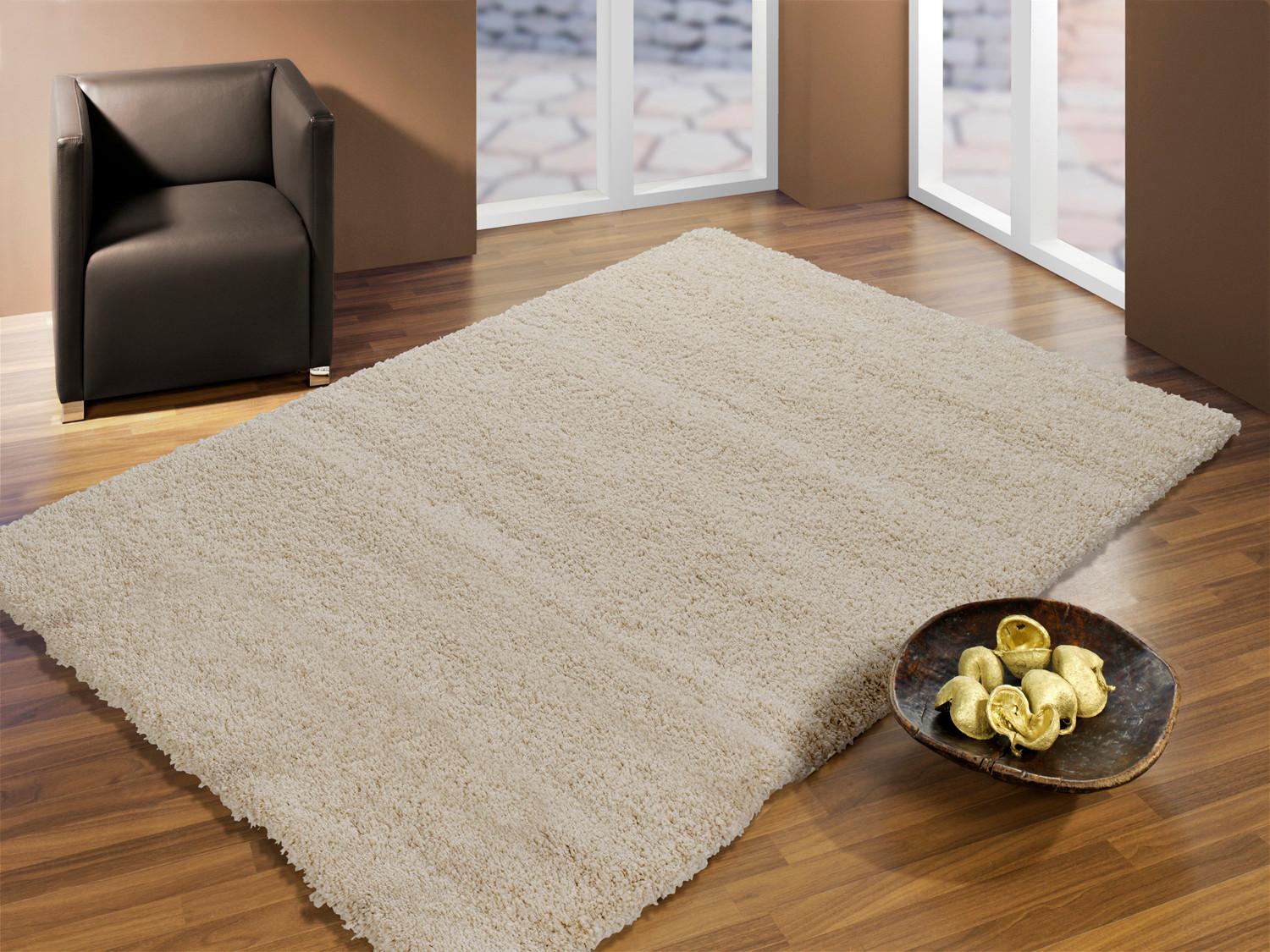 Hochflorteppich Fashion Shaggy Creme 80x200 cm - Creme, Basics, Textil (80/200cm) - Novel