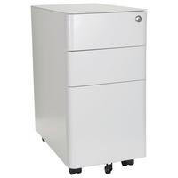 Rollcontainer Color I Weiß - Weiß, MODERN, Kunststoff/Metall (30/59/50cm) - MID.YOU