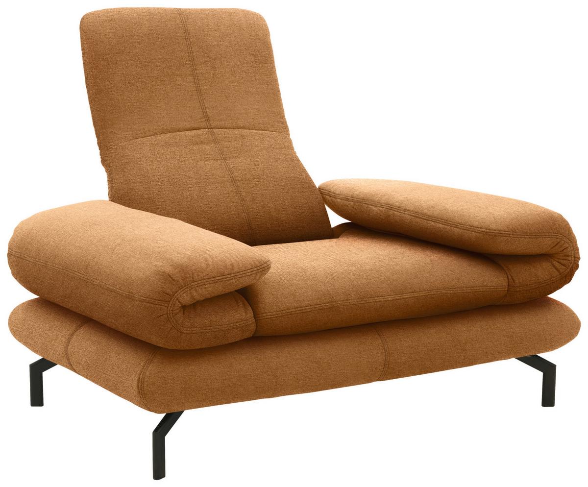 Sessel Looks Xiii - Messingfarben/Schwarz, Design, Textil (139 (197)/83 (110)/98cm) - LOOKS by W.Joop
