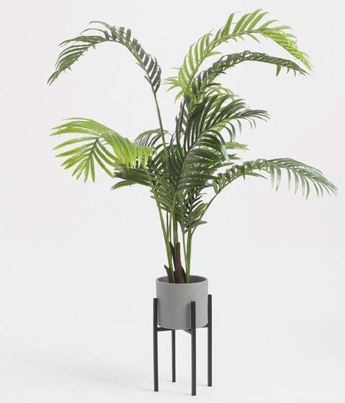 Podpěra květináče P/V: CA. 16,5/25 CM - černá, Basics, kov (16,5/25cm) - Modern Living