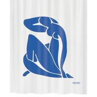 Duschvorhang Thalia 100% Polyester - Blau, Basics, Textil (180/200cm) - Spirella