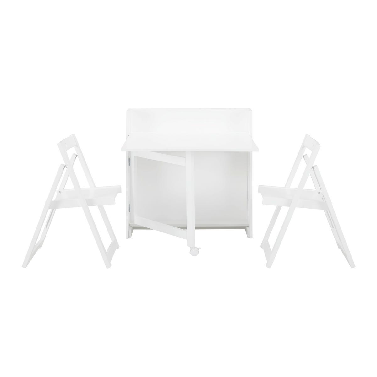 Jídelní set THEO bílá - bílá, Moderní, dřevo/kompozitní dřevo (85/83/85cm) - P & B