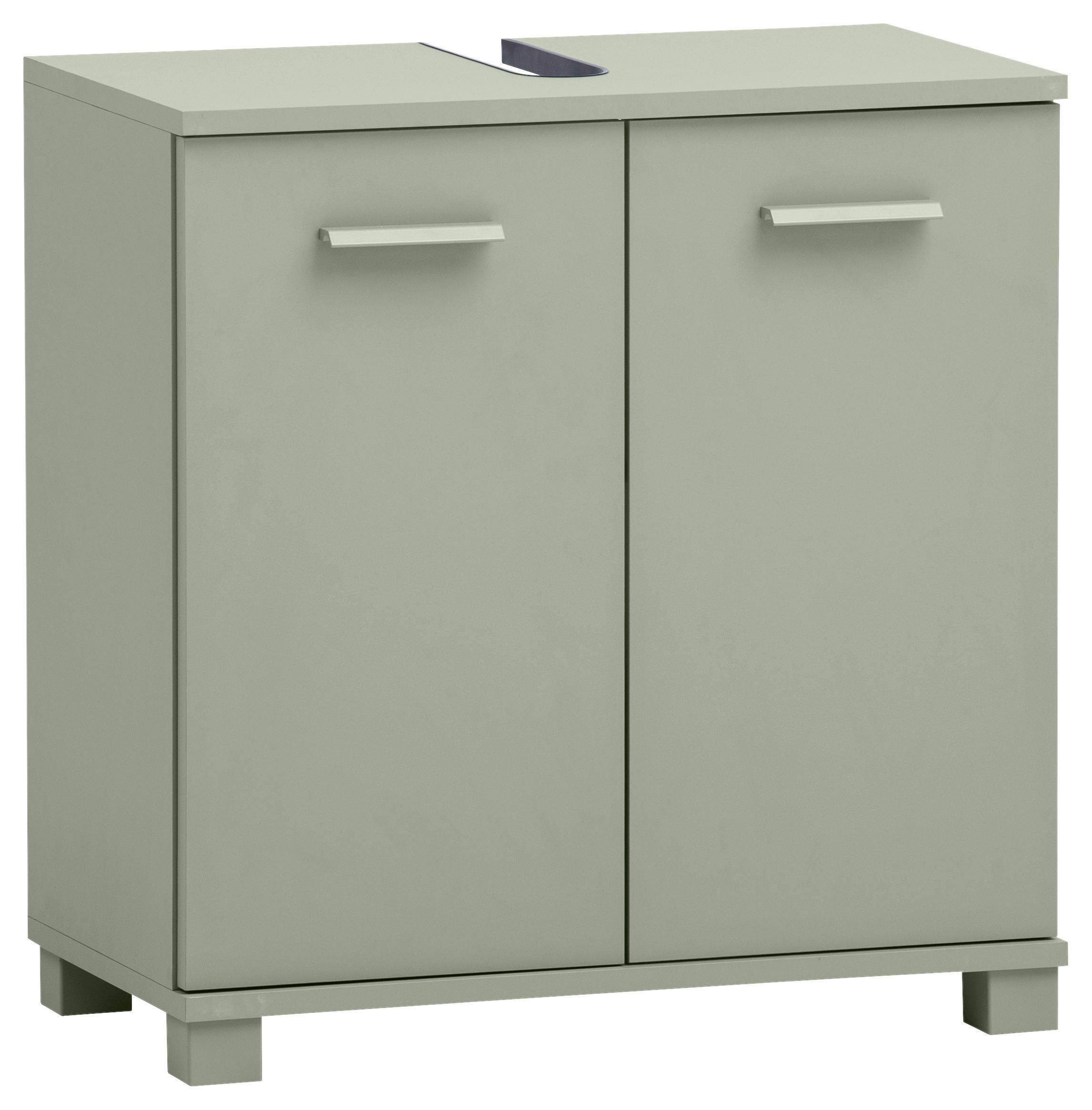 WASCHBECKENUNTERSCHRANK Mono Grün B: 59,8cm - Grün, MODERN, Holzwerkstoff (59,8/62,4/32,6cm) - MID.YOU